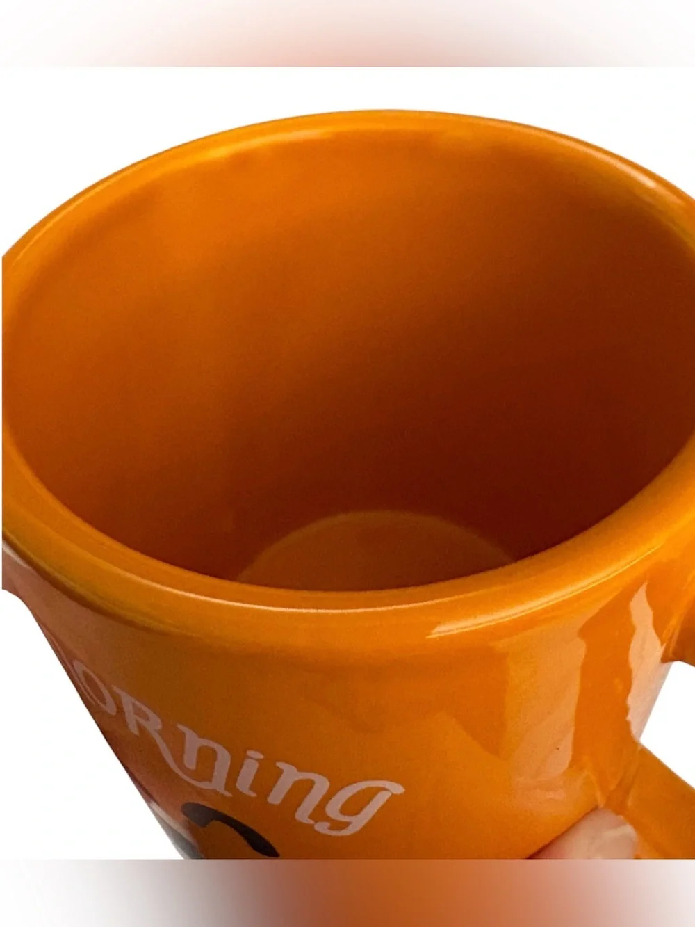 Pearhead Good Morning Pumpkin Mug Coffee Cup Jack-O-Lantern Halloween Fall